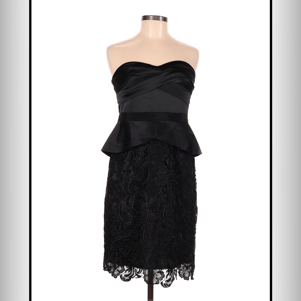 Adrianna Papell Boutique Sleeveless Black Cocktail Dress